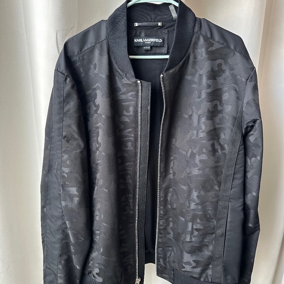 Karl Lagerfeld | Jackets & Coats | Karl Lagerfeld Camo Bomber Jacket ...